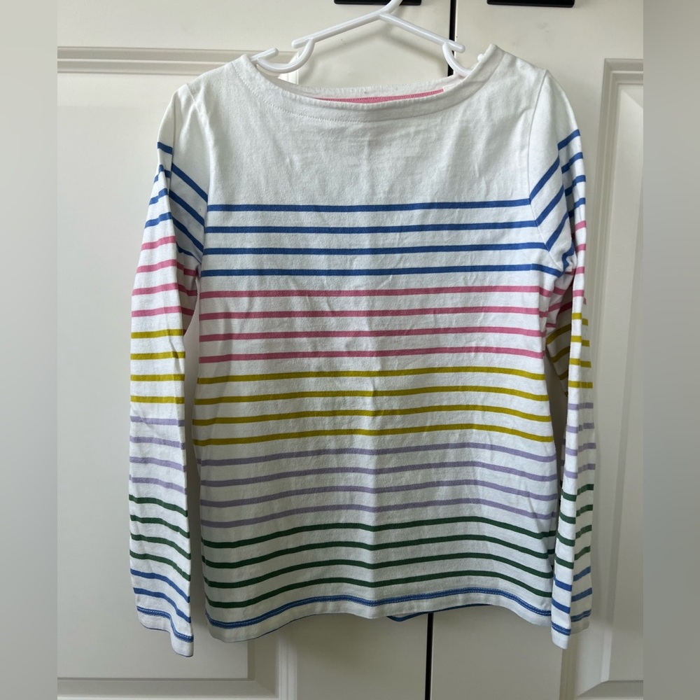 Mini Boden Everyday Breton long sleeve shirt